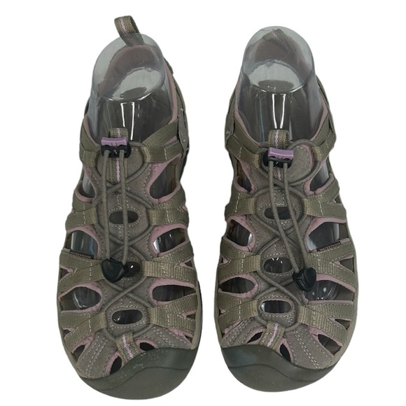 Keen Sandal Whisper Tan Pink Fisherman Outdoor Trail Water Hiking Shoes Womens 9 - Picture 14 of 15